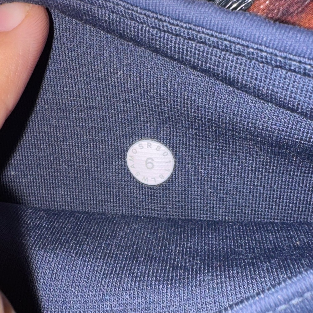 Lululemon Blue Fast & Free High Waist Cropped Leggings with Mesh Accents 6 - Picture 5 of 5